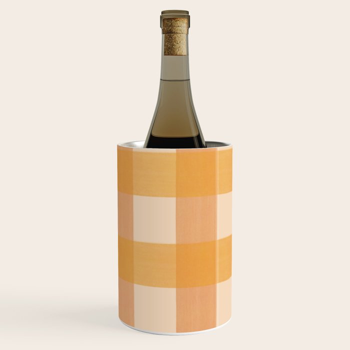 Orange Plaid Wine Chiller Gallery Image 3