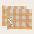 Orange Plaid Placemat Gallery Image 1