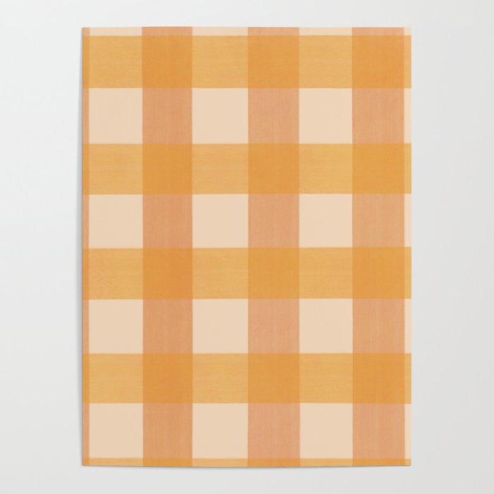 Orange Plaid Poster Gallery Image 4