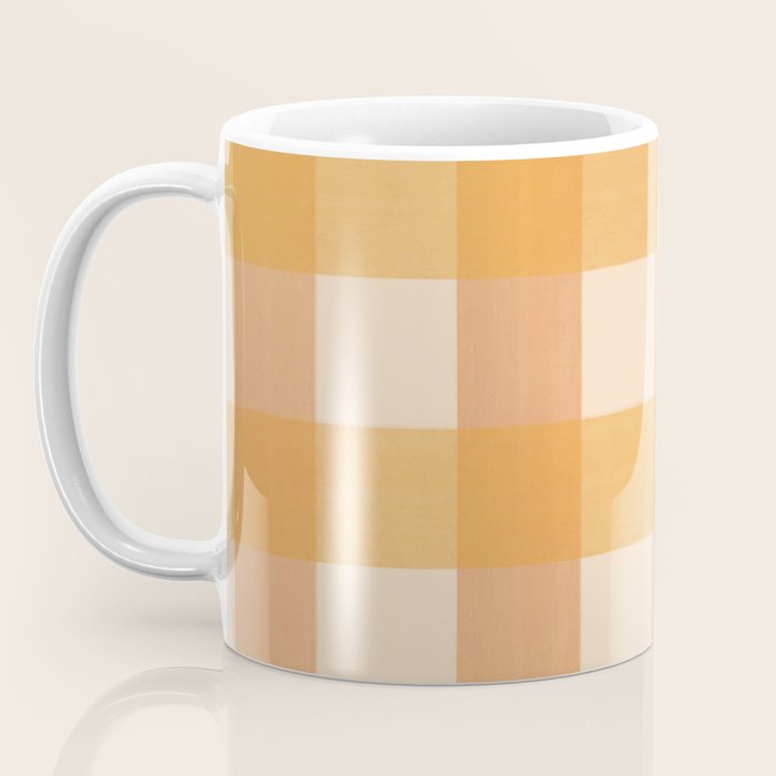 Orange Plaid Coffee Mug Gallery Image 3