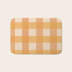 Orange Plaid Bath Mat Gallery Image 1