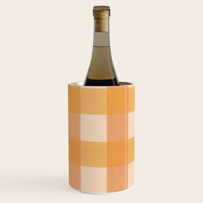Orange Plaid Wine Chiller Gallery Image 2