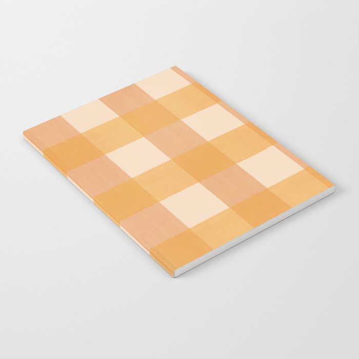 Orange Plaid Notebook Gallery Image 1