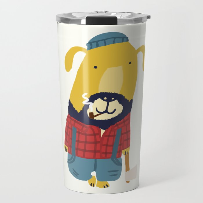Rugged Roger - the lumberjack Travel Mug Gallery Image 1