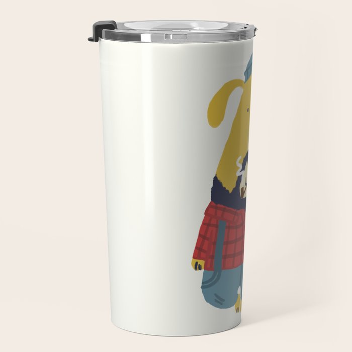 Rugged Roger - the lumberjack Travel Mug Gallery Image 3