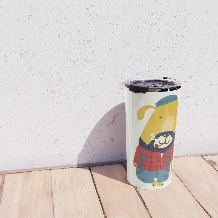 Rugged Roger - the lumberjack Travel Mug Gallery Image 4