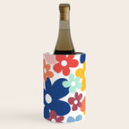 Wall Flower, Retro, Colorful, Floral Prints Wine Chiller Gallery Image 2