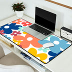 Wall Flower, Retro, Colorful, Floral Prints Desk Mat Gallery Image 2