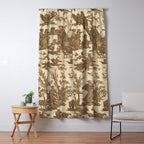 Antique 19th Century French Toile de Jouy Window Curtain Gallery Image 5
