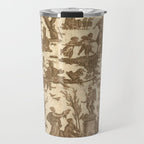 Antique 19th Century French Toile de Jouy Travel Mug Gallery Image 1