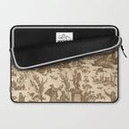Antique 19th Century French Toile de Jouy Laptop Sleeve Gallery Image 2