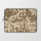 Antique 19th Century French Toile de Jouy Laptop Sleeve Gallery Image 1
