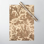 Antique 19th Century French Toile de Jouy Wrapping Paper Gallery Image 1