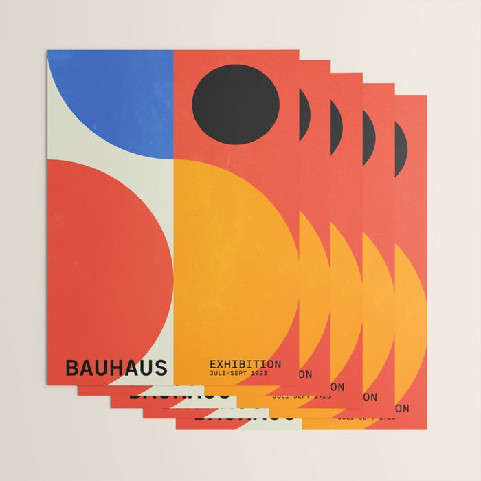 BAUHAUS 07: Exhibition 1923 | Mid Century Series Wrapping Paper Gallery Image 3