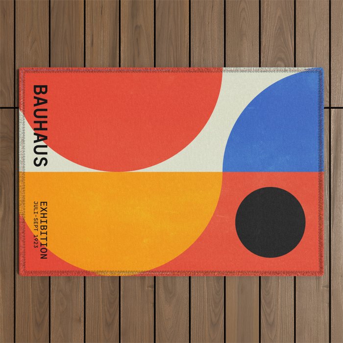 BAUHAUS 07: Exhibition 1923 | Mid Century Series Outdoor Rug Gallery Image 1