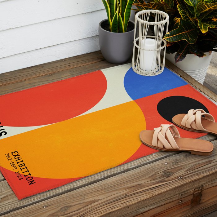 BAUHAUS 07: Exhibition 1923 | Mid Century Series Outdoor Rug Gallery Image 2