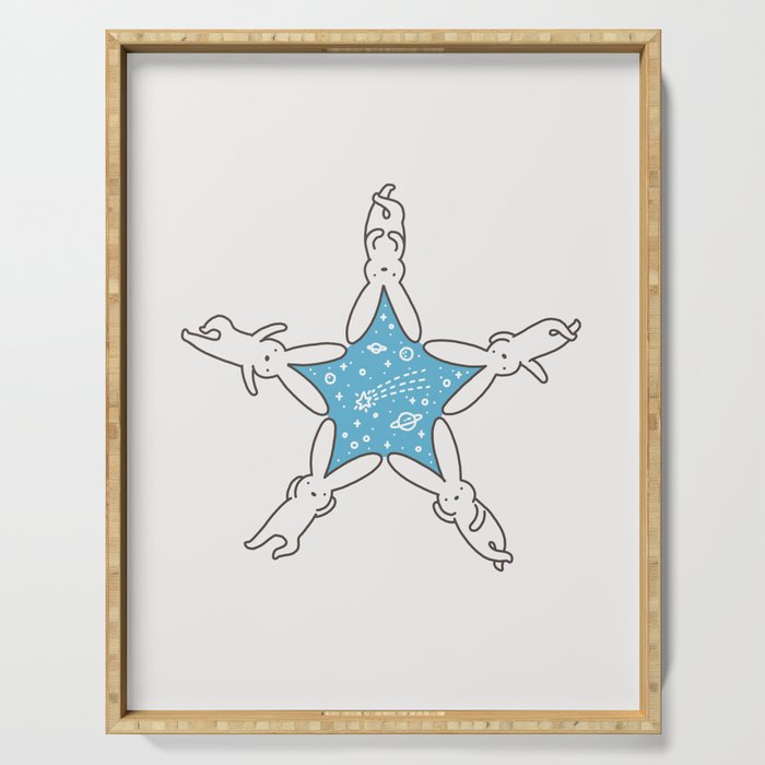 Rabbit Star Serving Tray Gallery Image 1