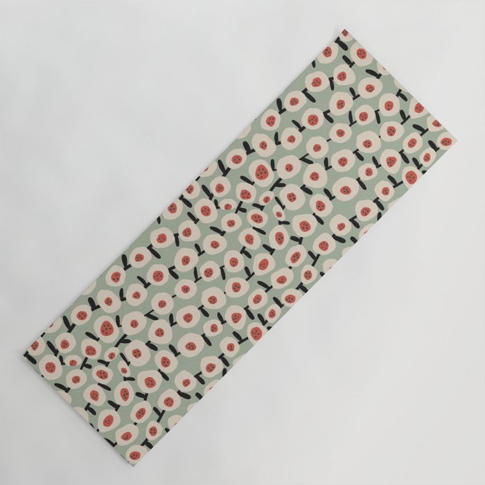 Dots & Flowers #1 Yoga Mat Gallery Image 1