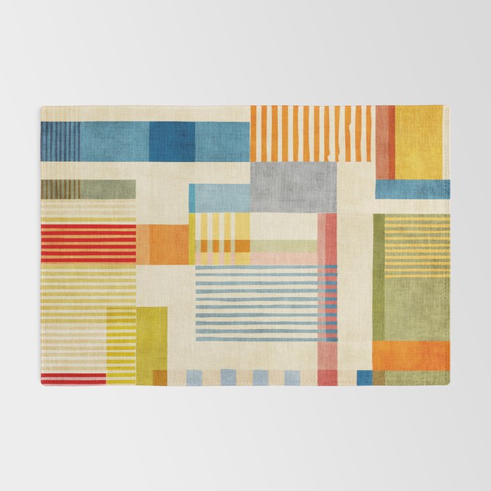 Colorful Geometric Modern Design Art II Rug Gallery Image 2