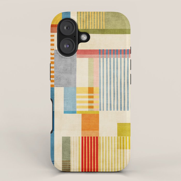 Colorful Geometric Modern Design Art II iPhone Case Gallery Image 1