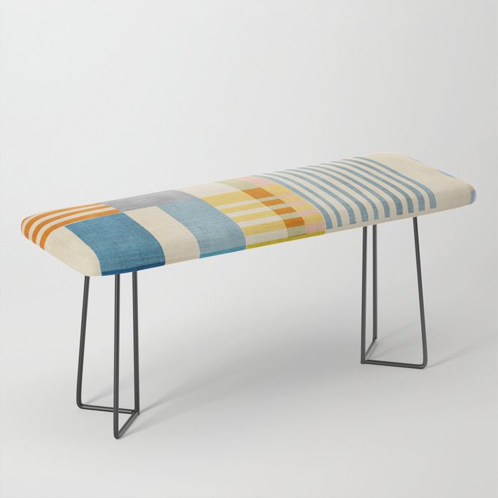 Colorful Geometric Modern Design Art II Bench Gallery Image 1