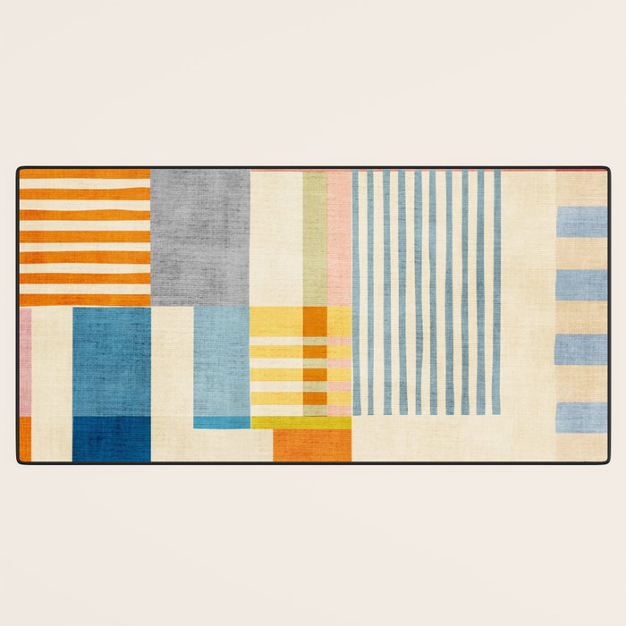Colorful Geometric Modern Design Art II Desk Mat Gallery Image 3