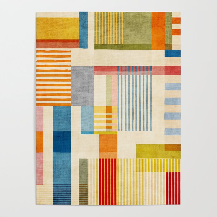 Colorful Geometric Modern Design Art II Poster Gallery Image 4