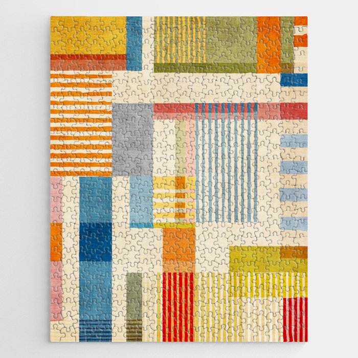 Colorful Geometric Modern Design Art II Jigsaw Puzzle Gallery Image 1