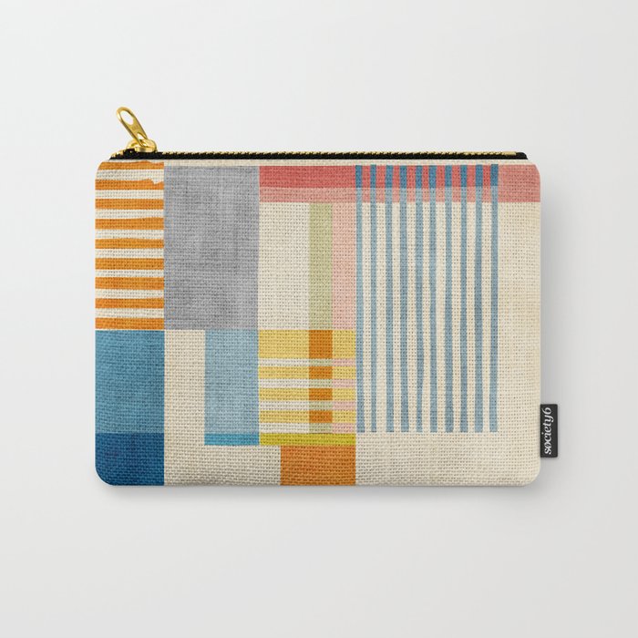 Colorful Geometric Modern Design Art II Carry All Pouch Gallery Image 1