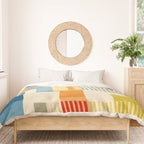 Colorful Geometric Modern Design Art II Duvet Cover Gallery Image 3