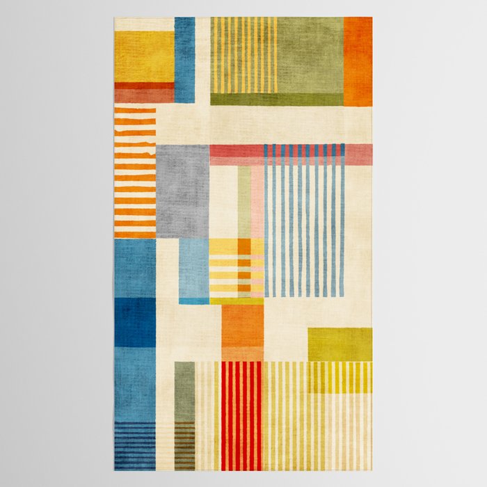 Colorful Geometric Modern Design Art II Tablecloth Gallery Image 2
