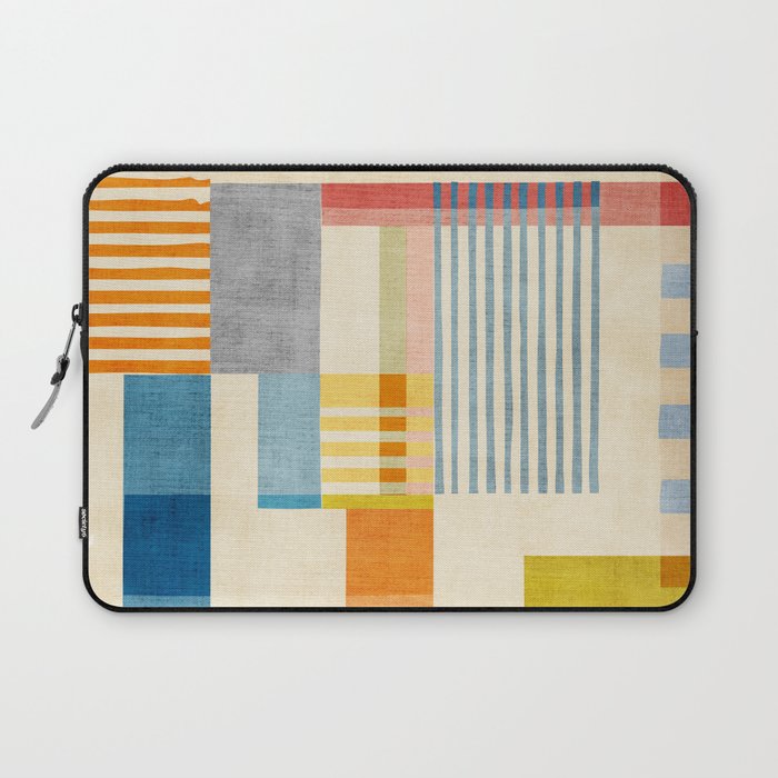 Colorful Geometric Modern Design Art II Laptop Sleeve Gallery Image 1