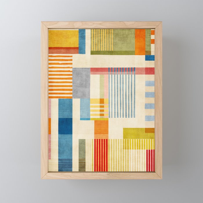 Colorful Geometric Modern Design Art II Mini Art Print Gallery Image 1
