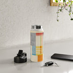 Colorful Geometric Modern Design Art II Water Bottle Gallery Image 4