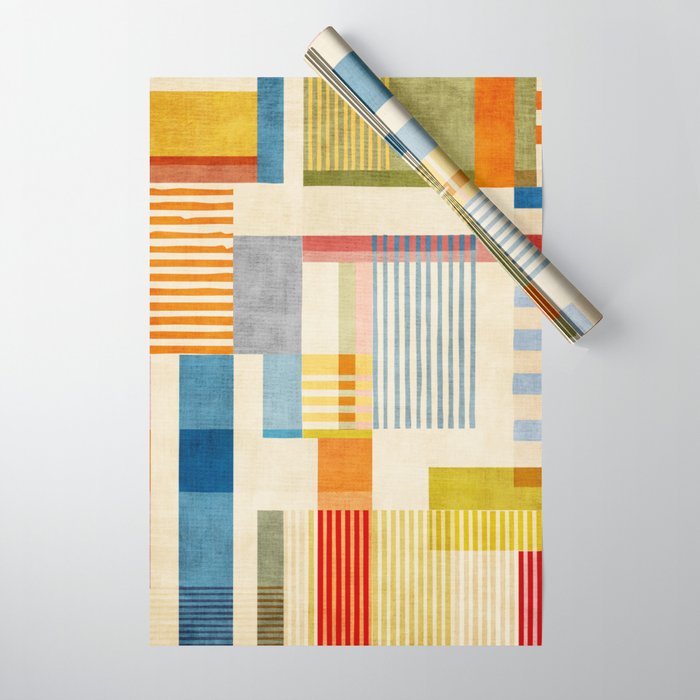 Colorful Geometric Modern Design Art II Wrapping Paper Gallery Image 1