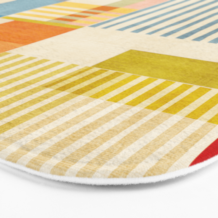 Colorful Geometric Modern Design Art II Bath Mat Gallery Image 3