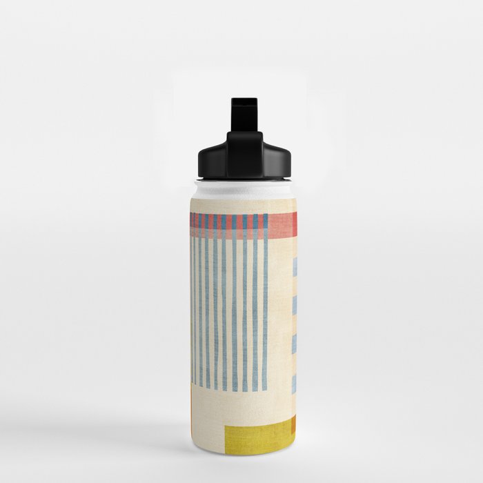 Colorful Geometric Modern Design Art II Water Bottle Gallery Image 2