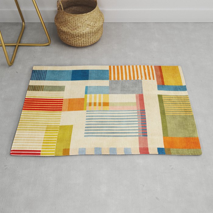 Colorful Geometric Modern Design Art II Rug Gallery Image 1