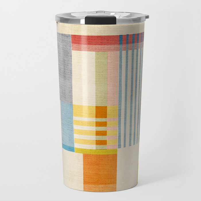 Colorful Geometric Modern Design Art II Travel Mug Gallery Image 1