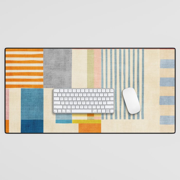 Colorful Geometric Modern Design Art II Desk Mat Gallery Image 1