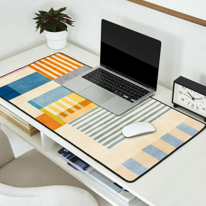Colorful Geometric Modern Design Art II Desk Mat Gallery Image 2