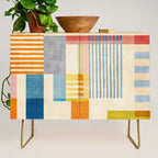 Colorful Geometric Modern Design Art II Credenza Gallery Image 1