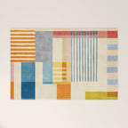 Colorful Geometric Modern Design Art II Welcome Mat Gallery Image 1