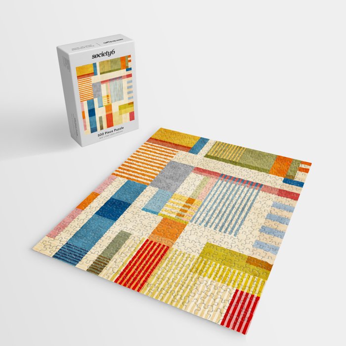 Colorful Geometric Modern Design Art II Jigsaw Puzzle Gallery Image 2