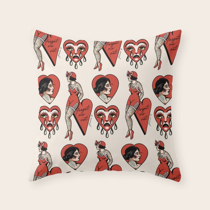 Hearts Throw Pillow Gallery Image 1