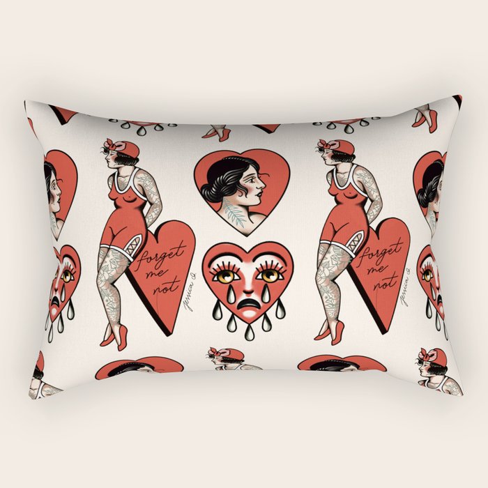 Hearts Rectangular Pillow Gallery Image 1