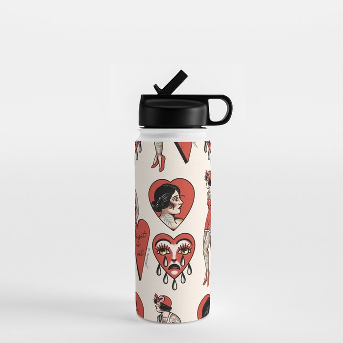Hearts Water Bottle Gallery Image 1