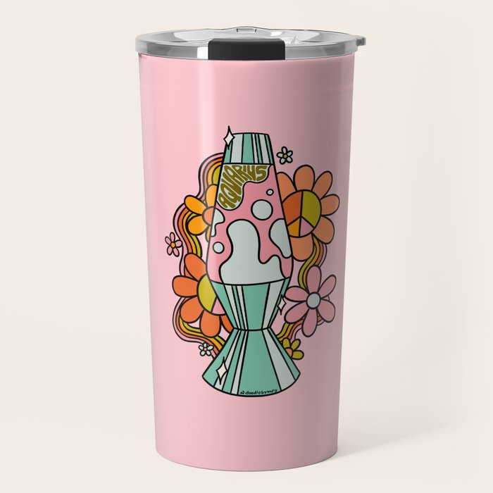 Aquarius Lava Lamp Travel Mug Gallery Image 1