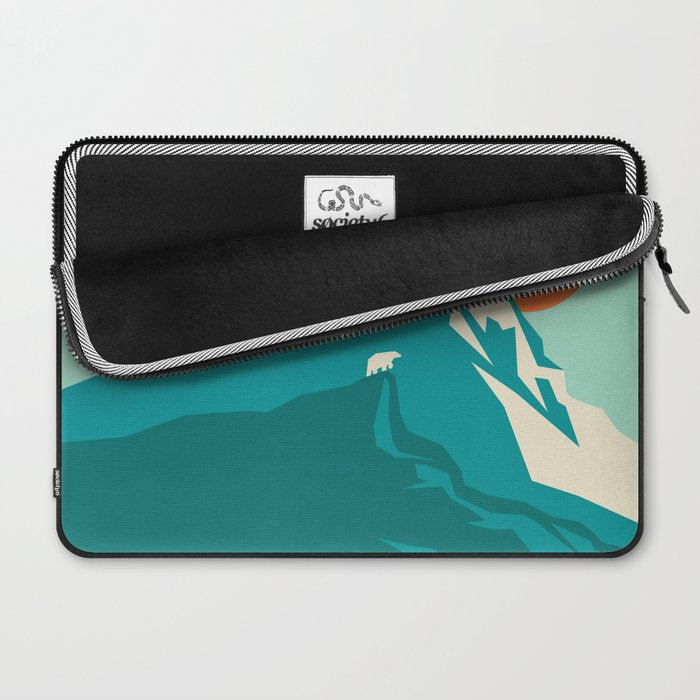 As the sun rises over the peak Laptop Sleeve Gallery Image 2