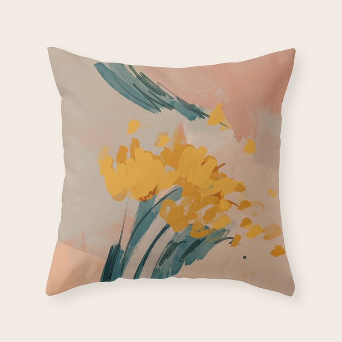 Bouquet Of Summer Sunshine Throw Pillow Gallery Image 6